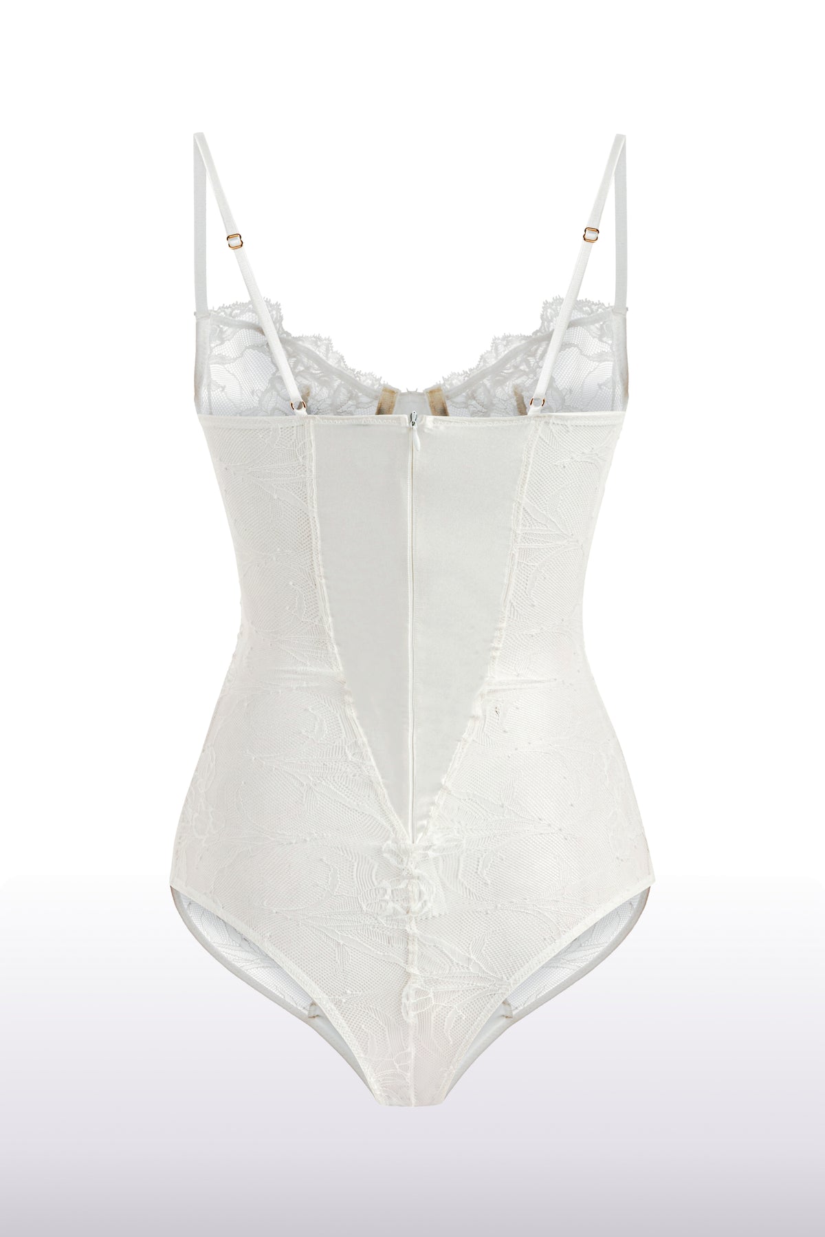 Calista Bridal Bodysuit White
