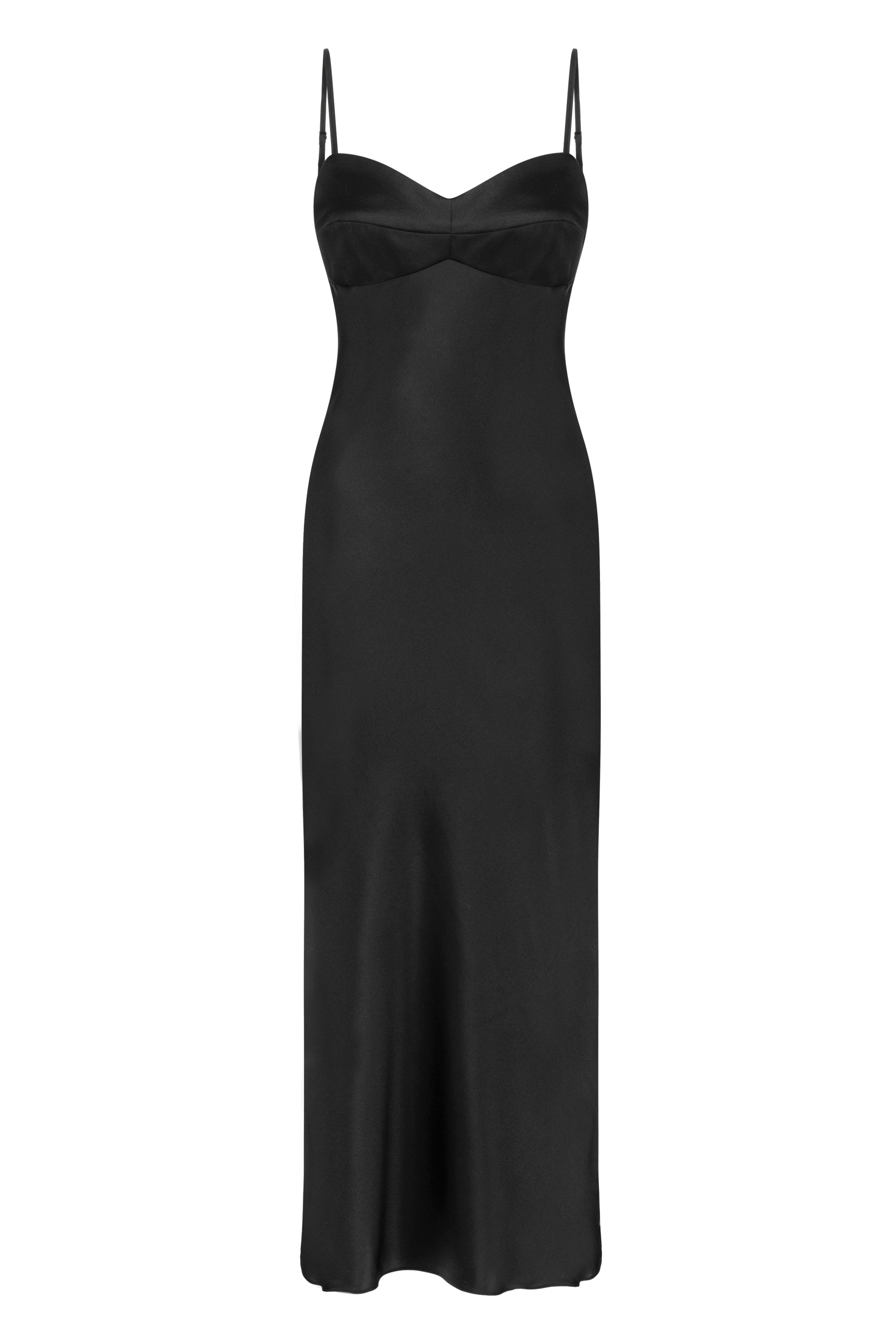 Tifata Silk Dress Black