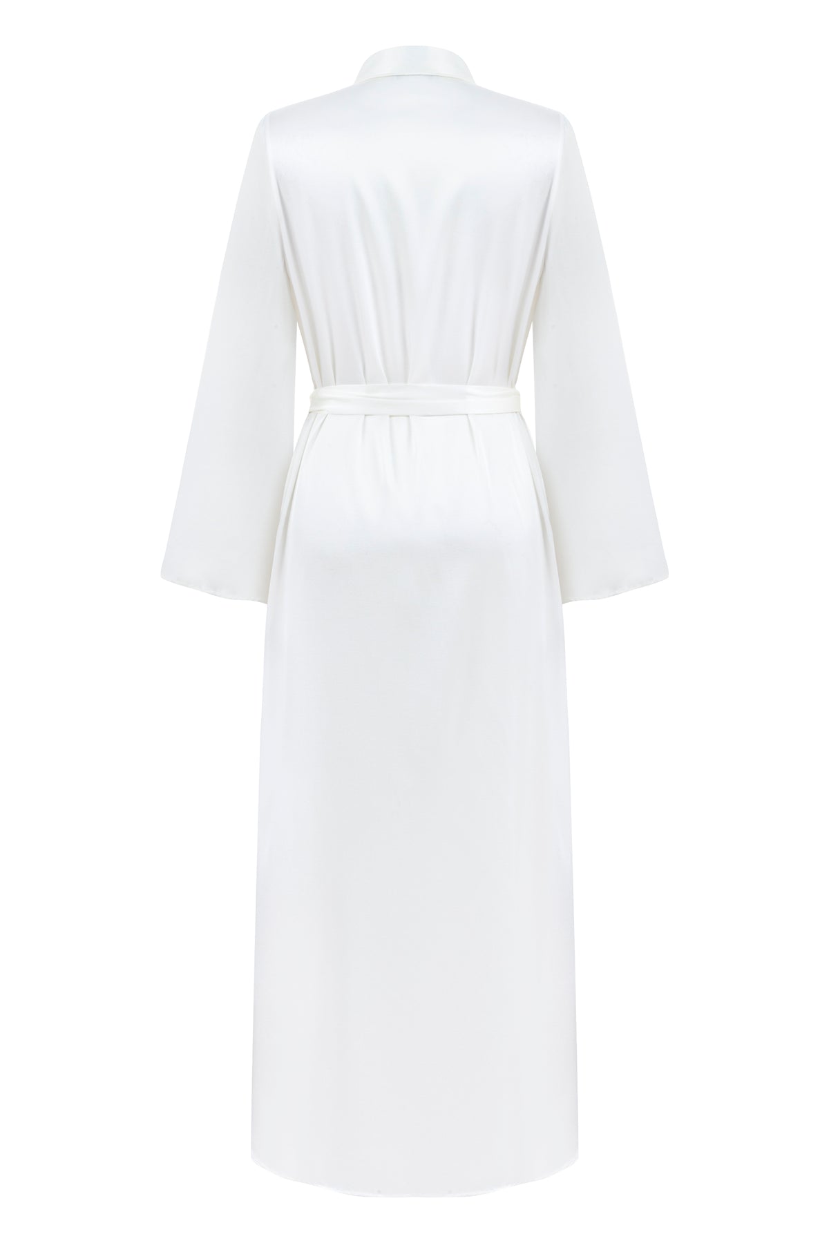 Dian Silk Robe Bridal White