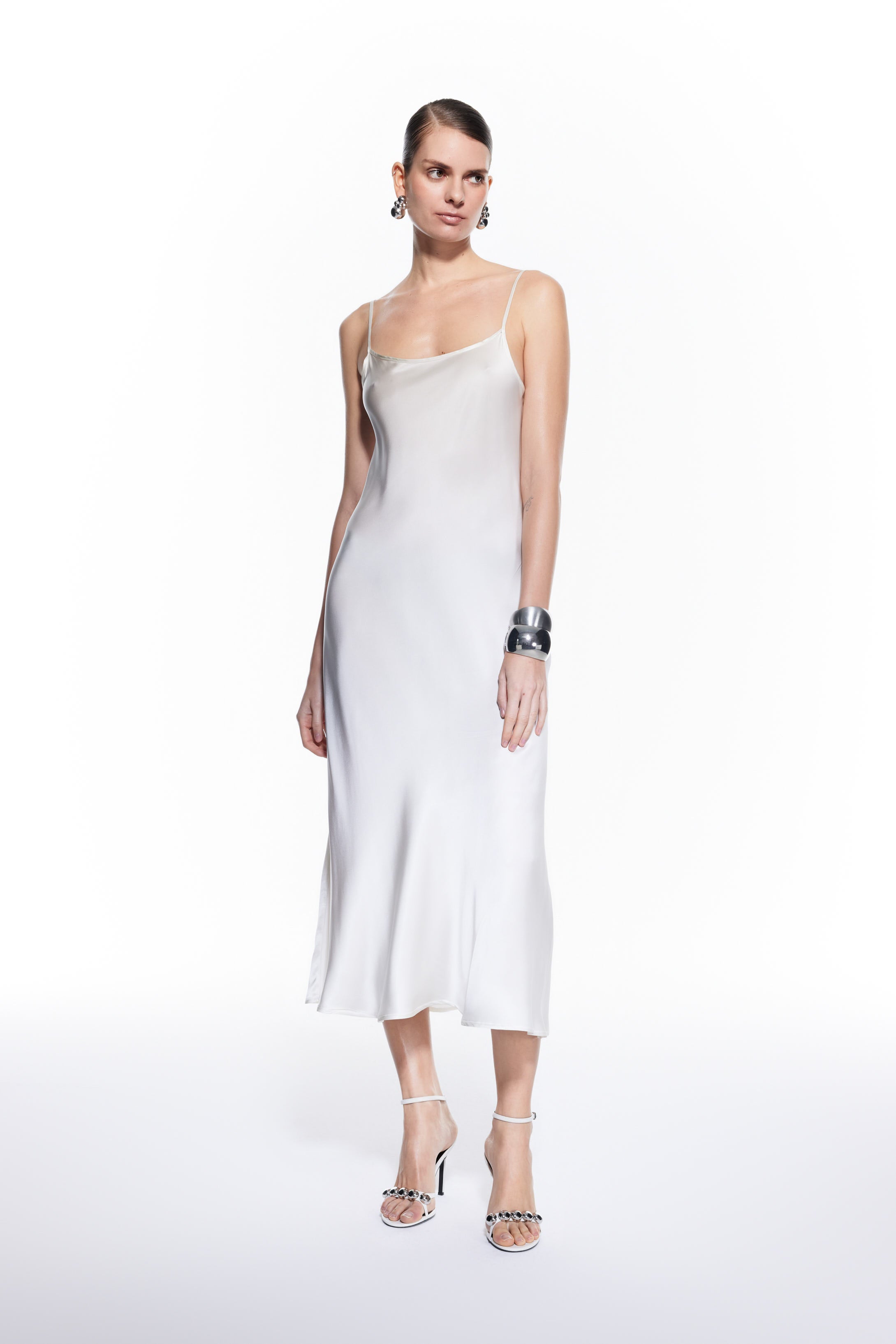 Dian Silk Nightdress White