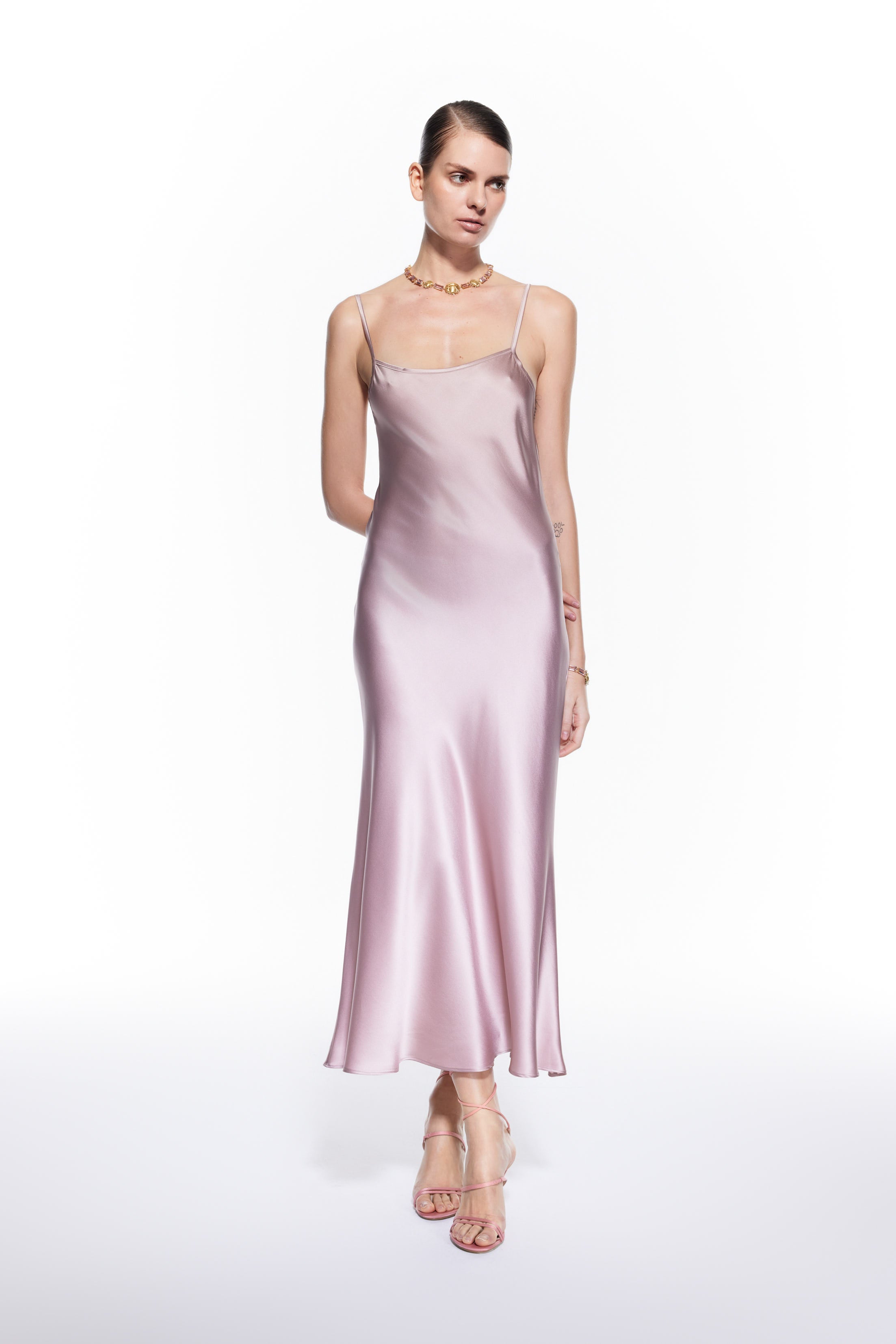 Dian Silk Nightdress Blush