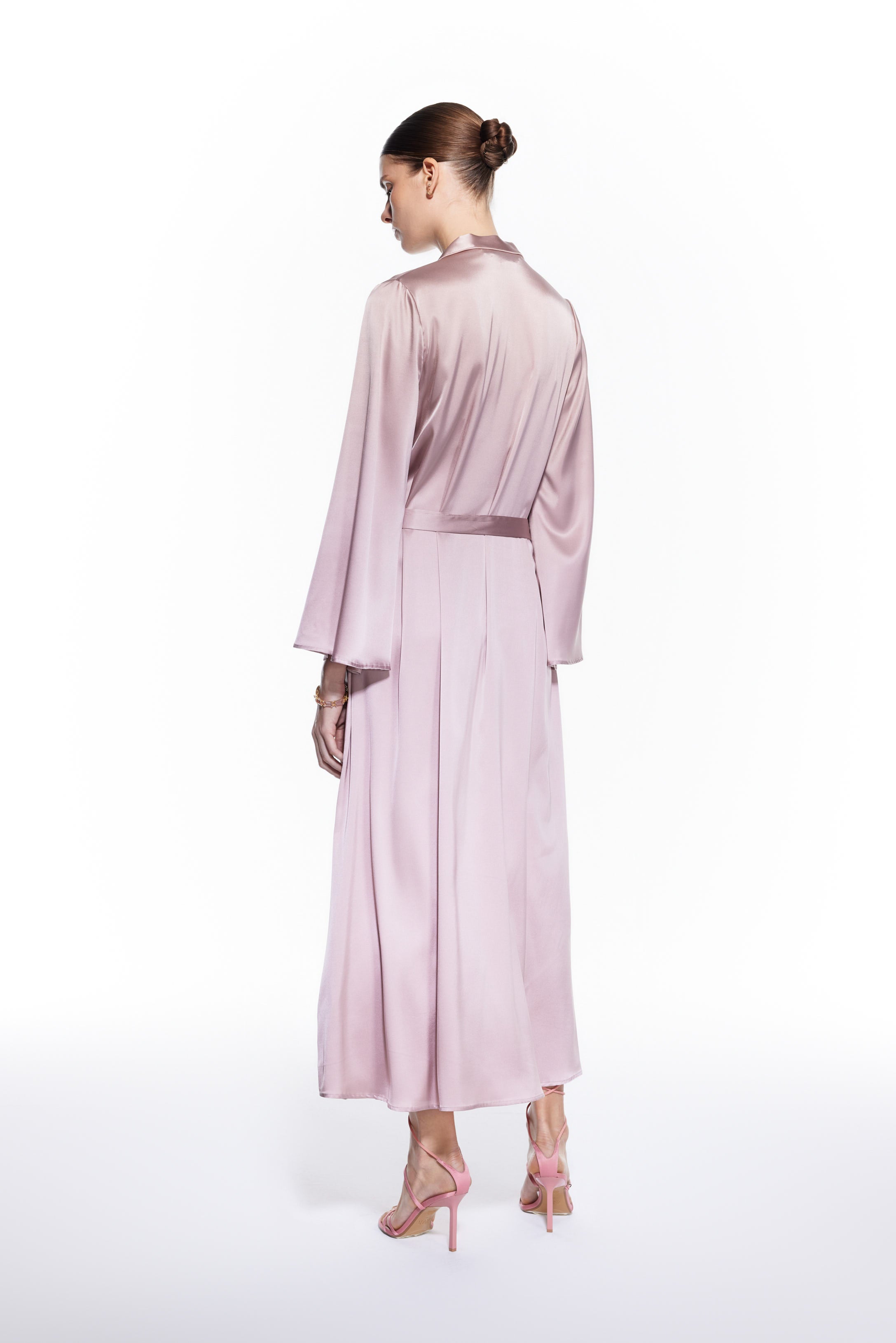 Dian Silk Robe Blush