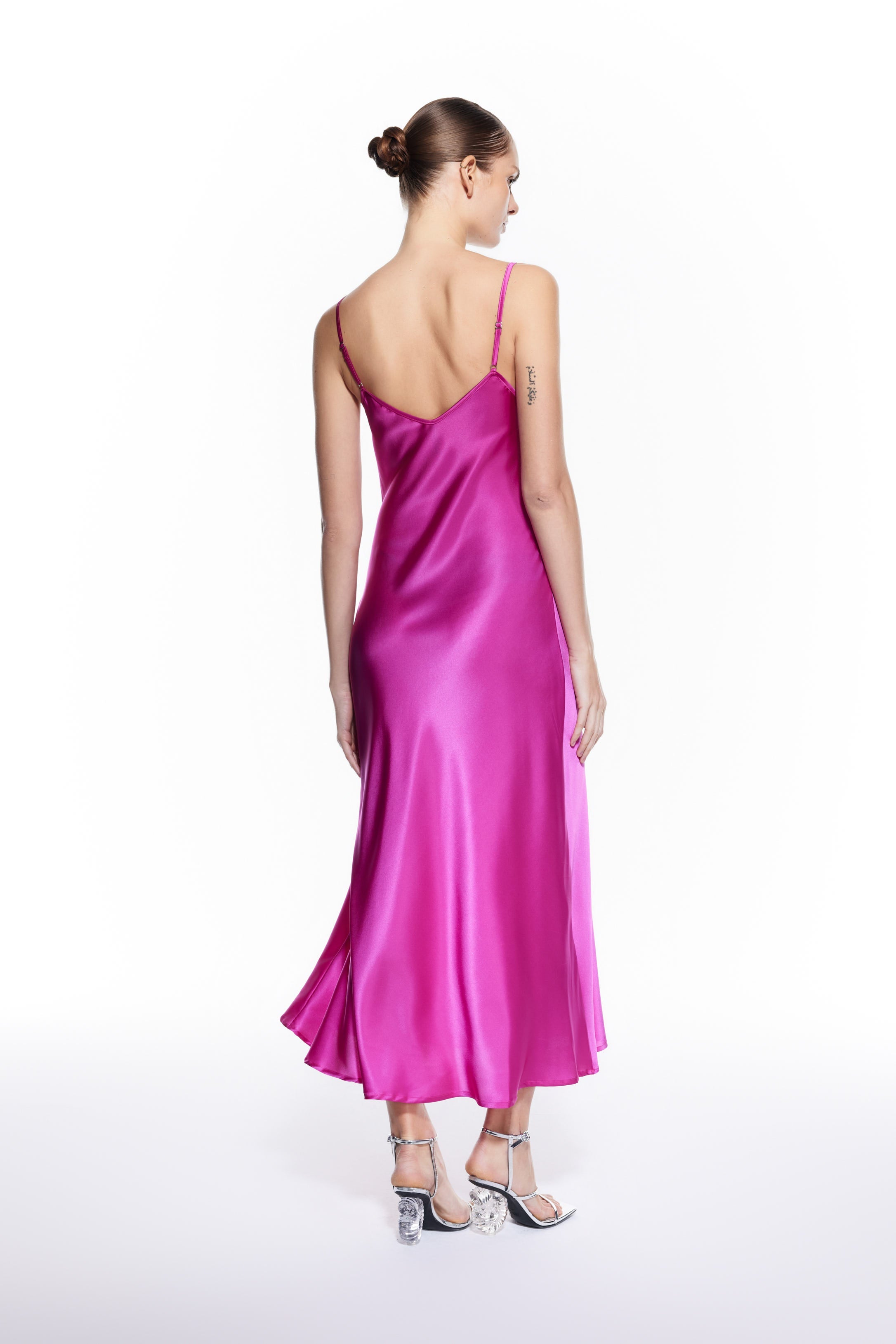 Dian Silk Nightdress Fuchsia