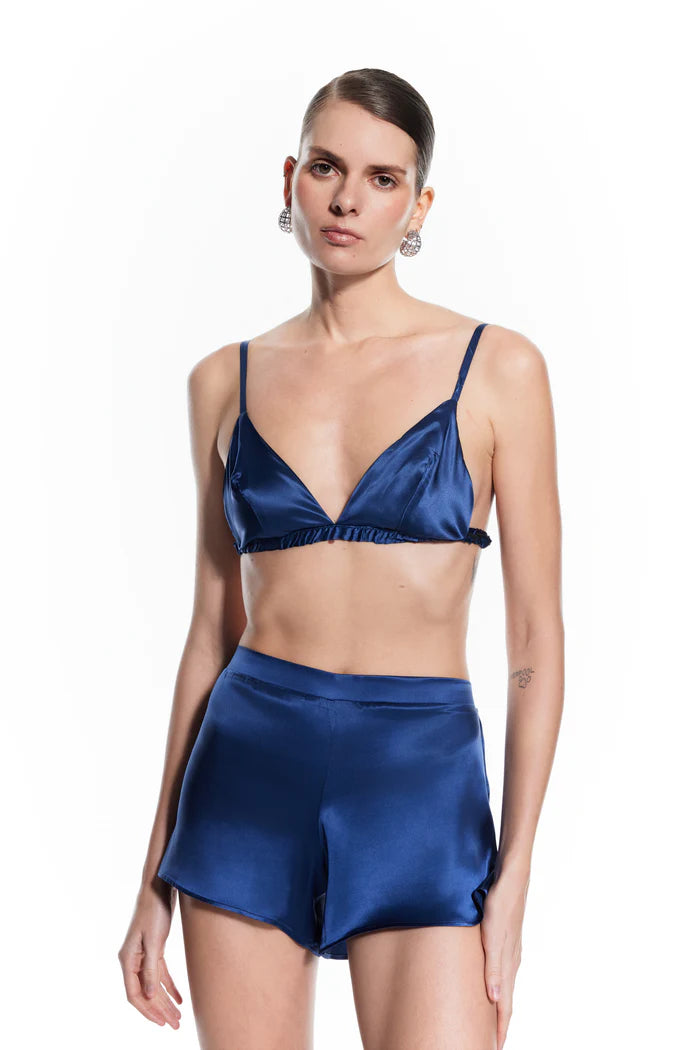Luna Silk Short Night Blue