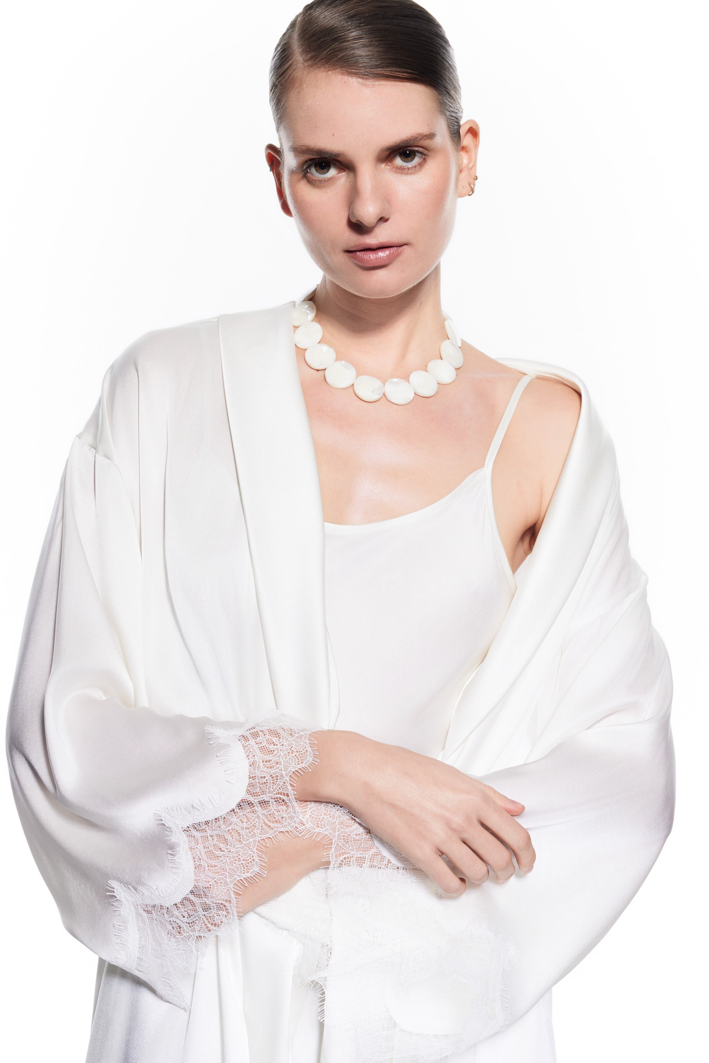 Verita Silk Robe White