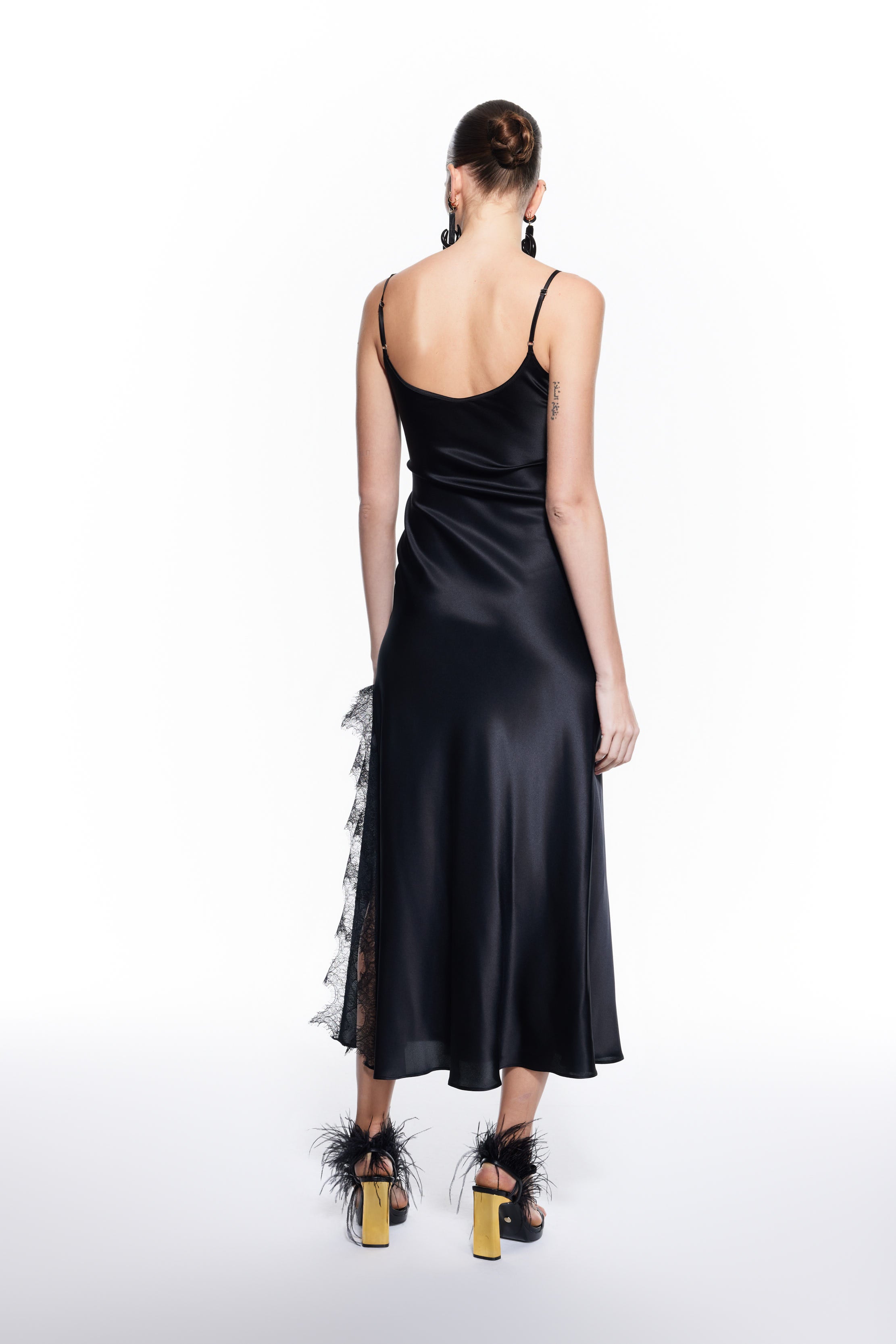 Ame Silk Dress Black