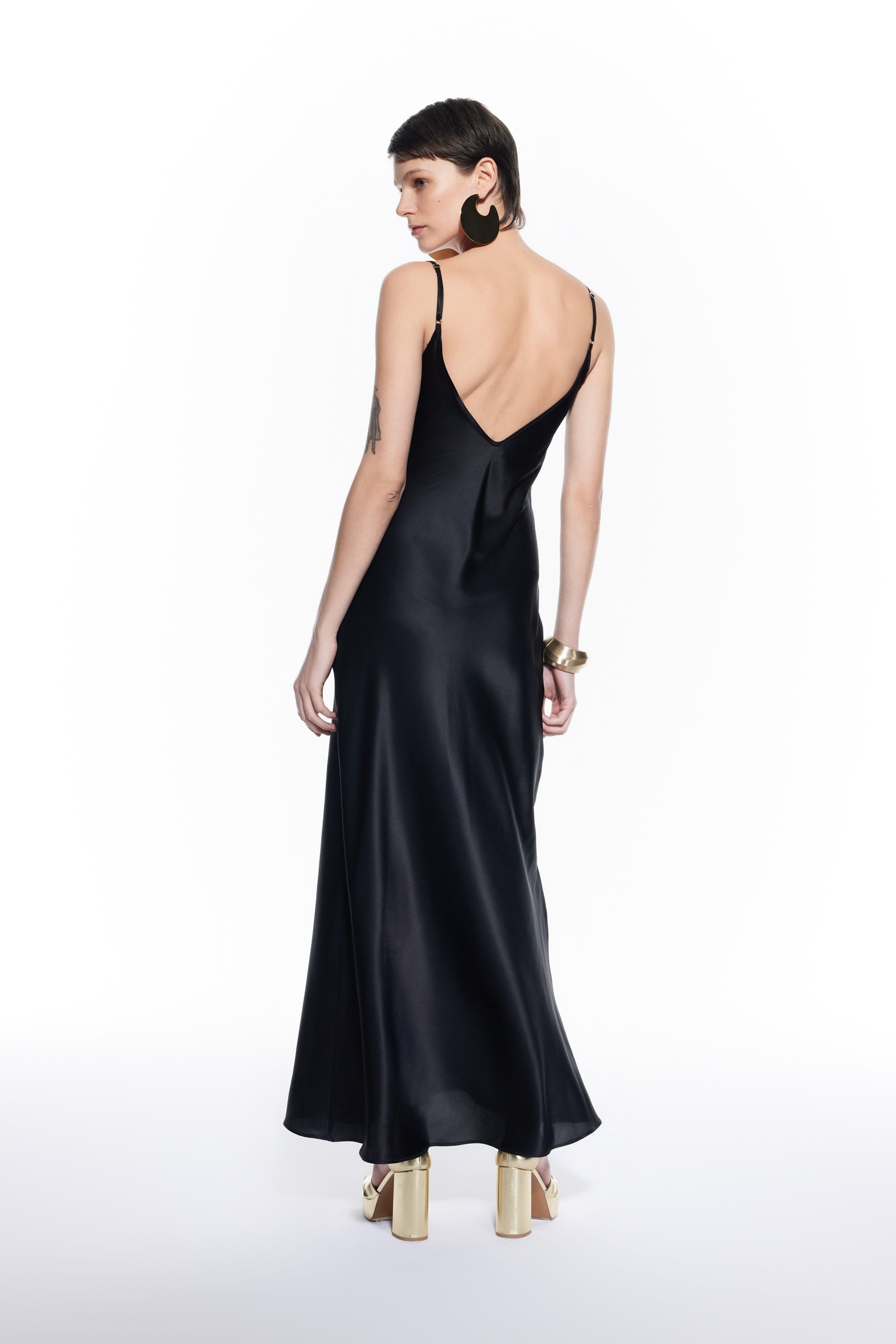 Zoe Silk Dress Black