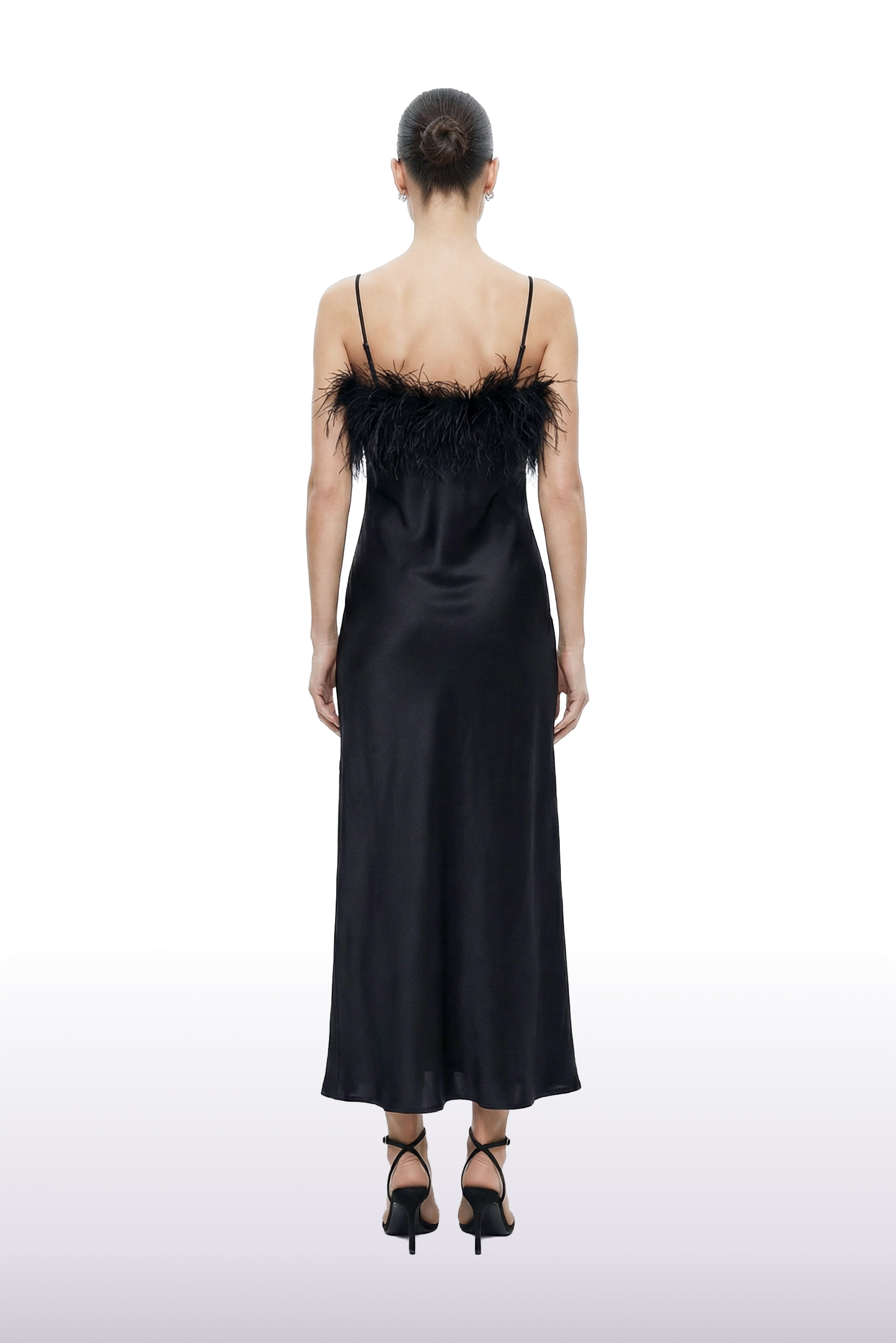 Swam Silk Dress Black