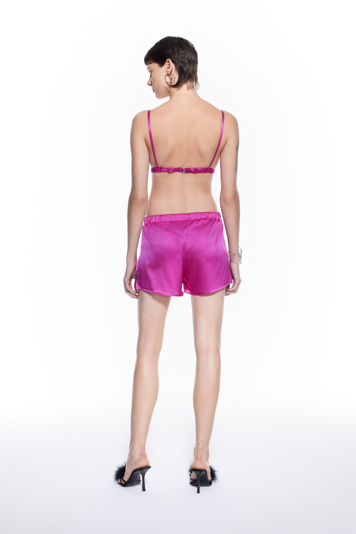 Luna Silk Short Fuchsia