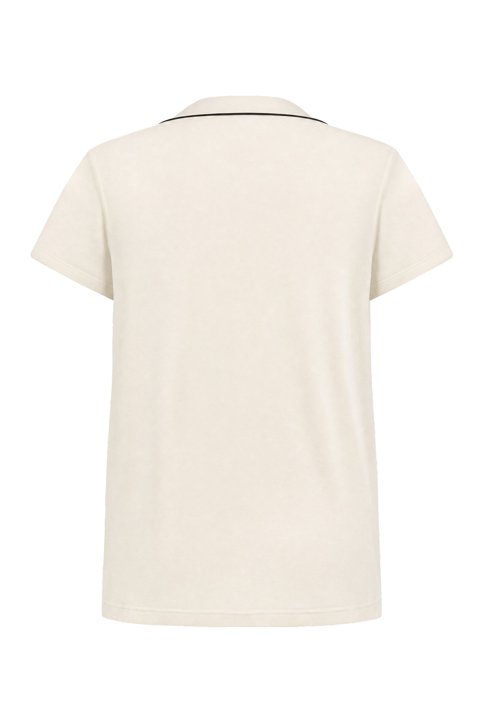 Modal Short Sleeve Pajama Set White