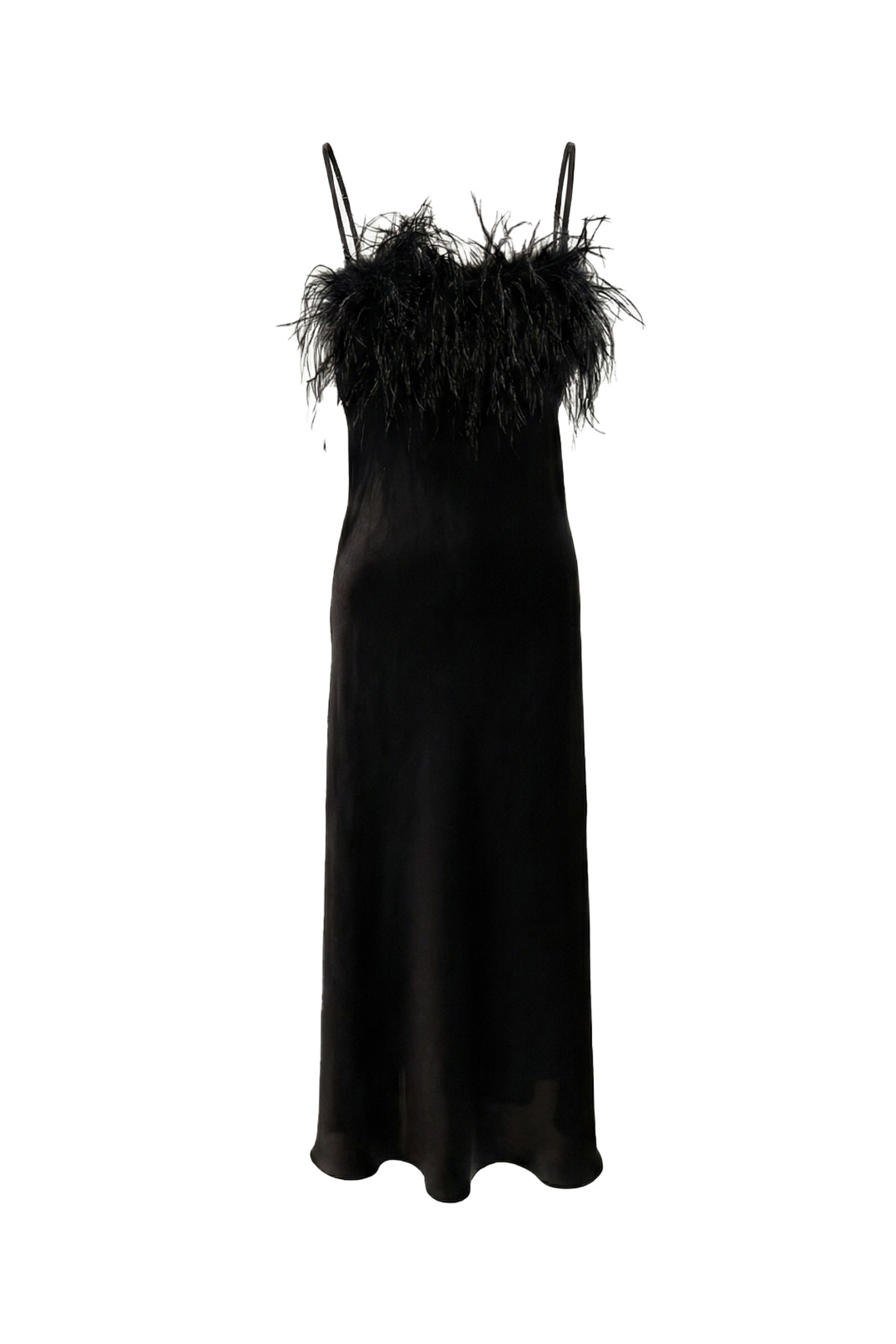 Swam Silk Dress Black
