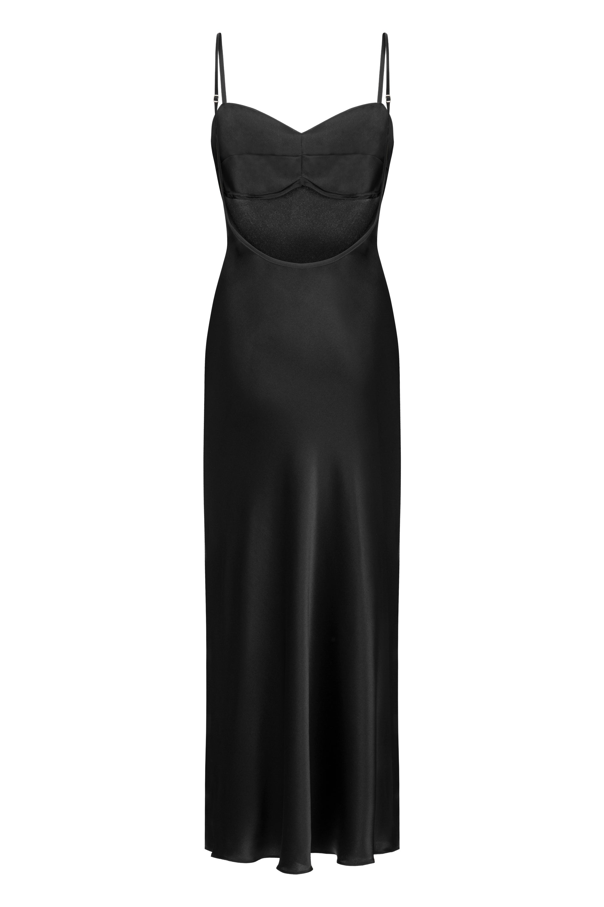 Tifata Silk Dress Black