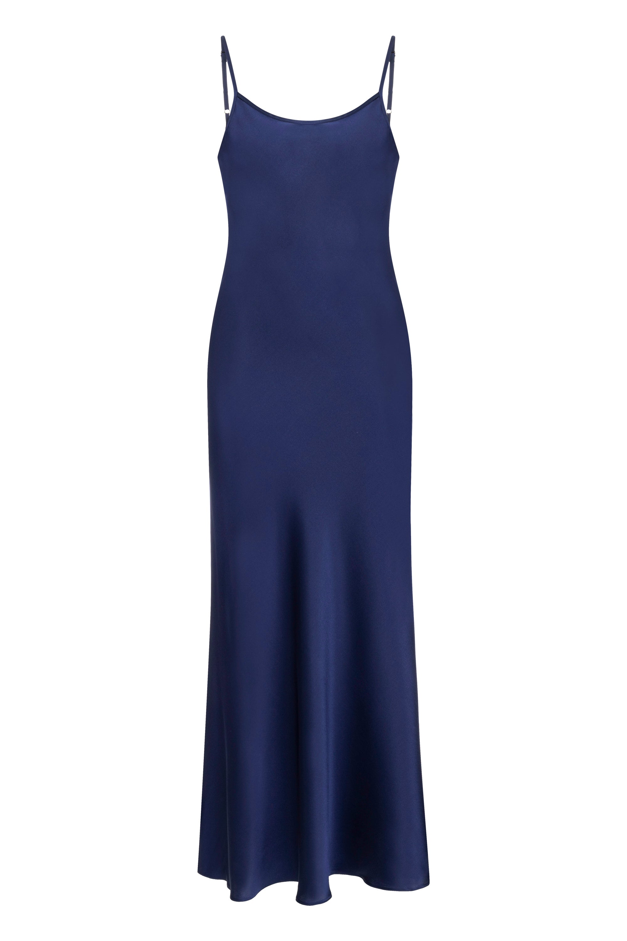 Dian Silk Nightdress Navy Blue