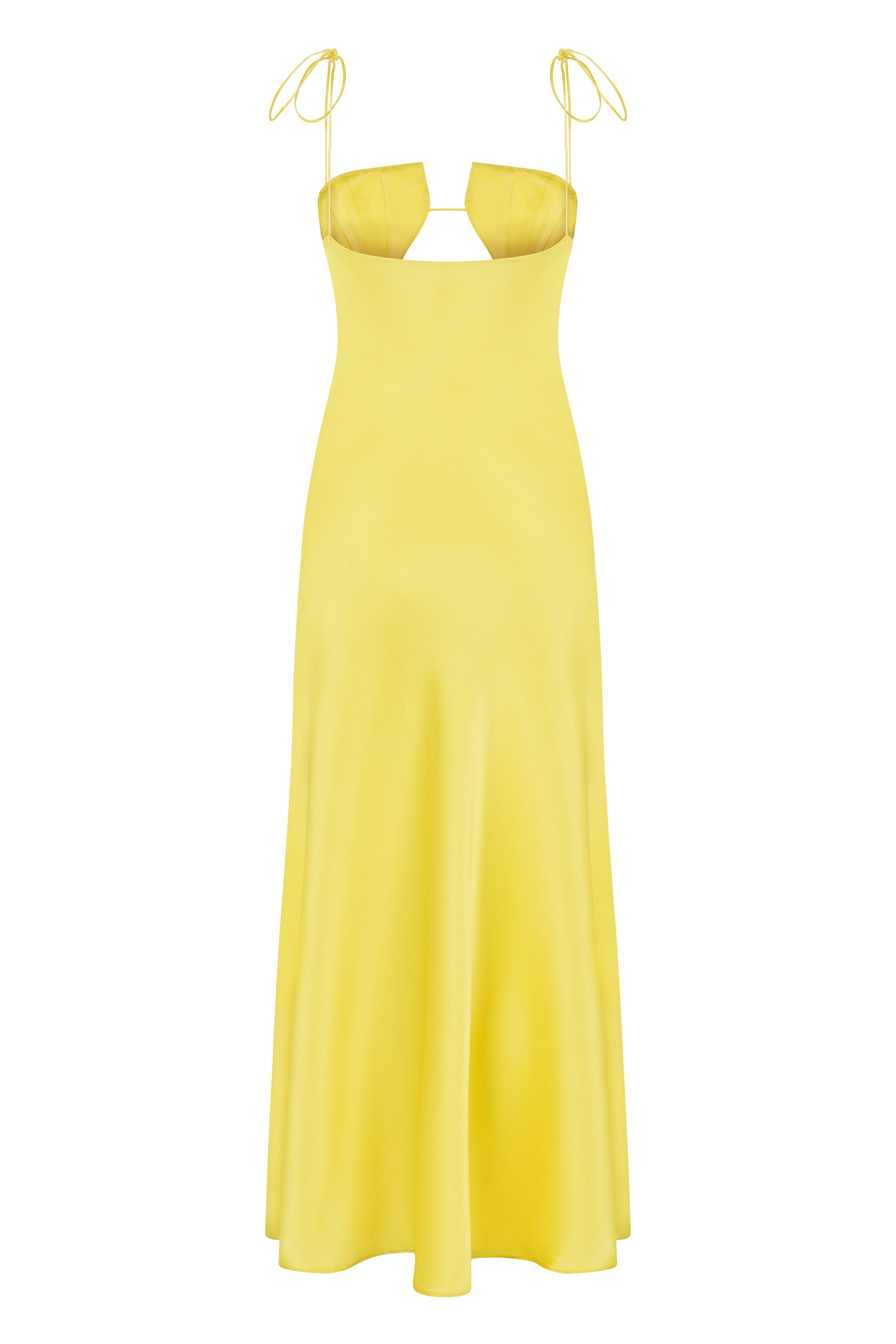 Vesta Silk Dress Lemon
