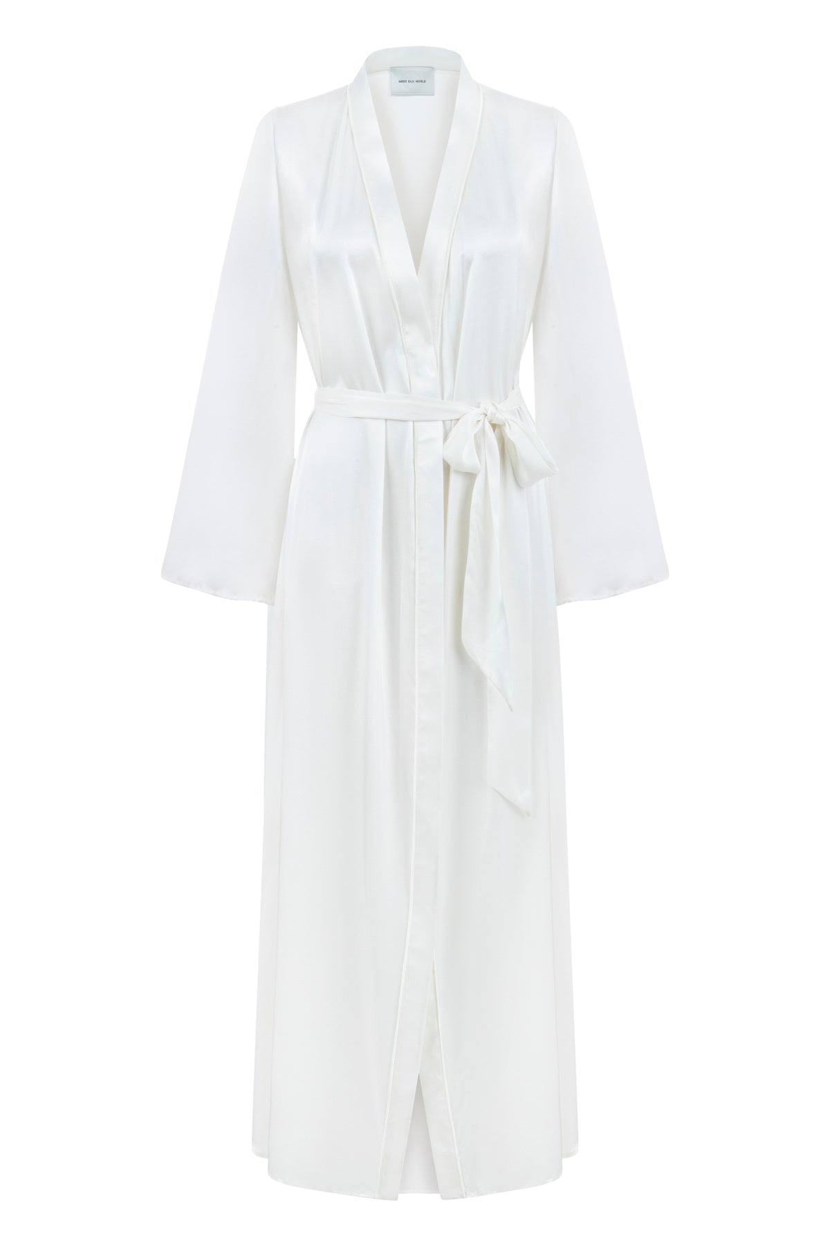 Dian Silk Robe Bridal White