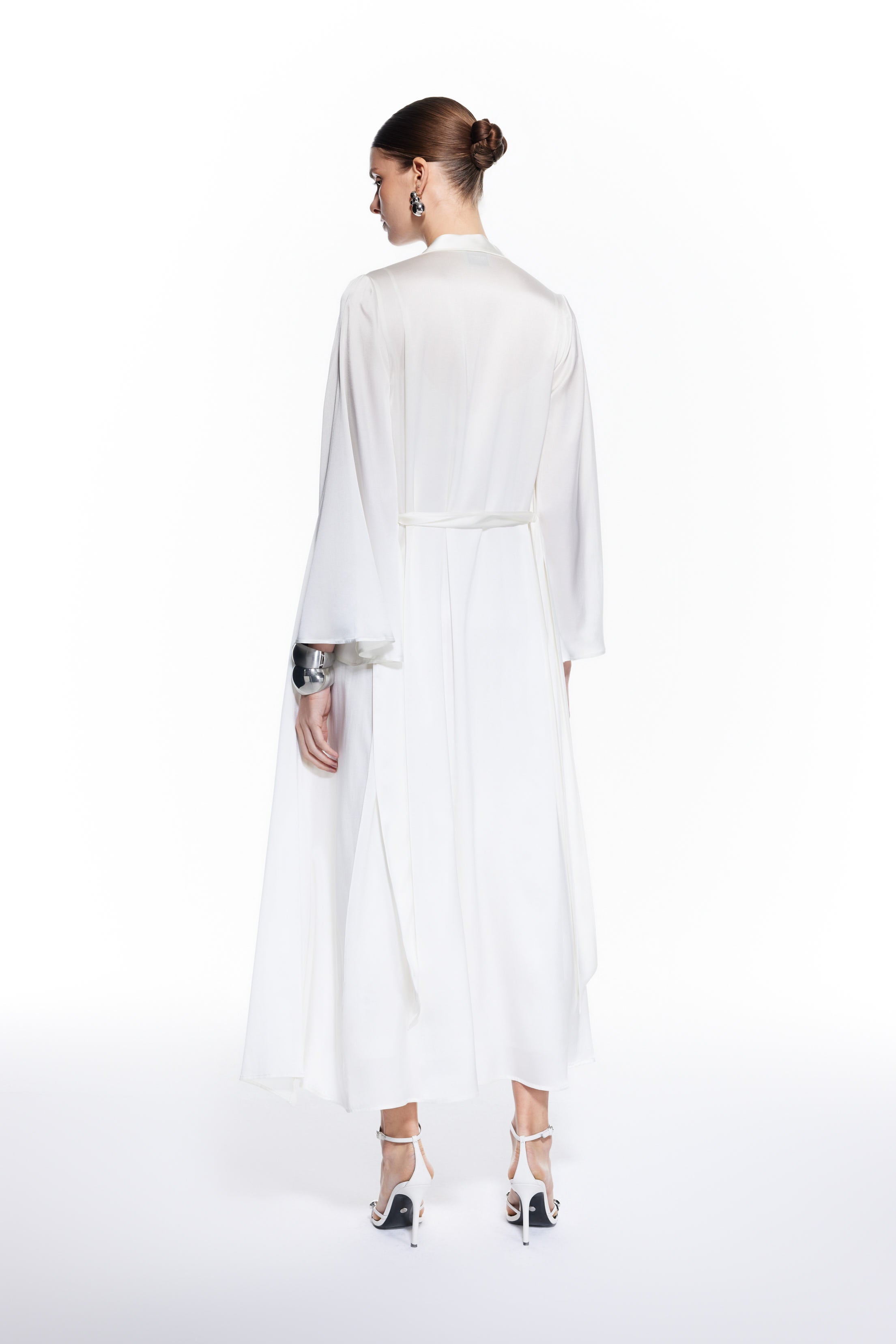 Dian Silk Robe White