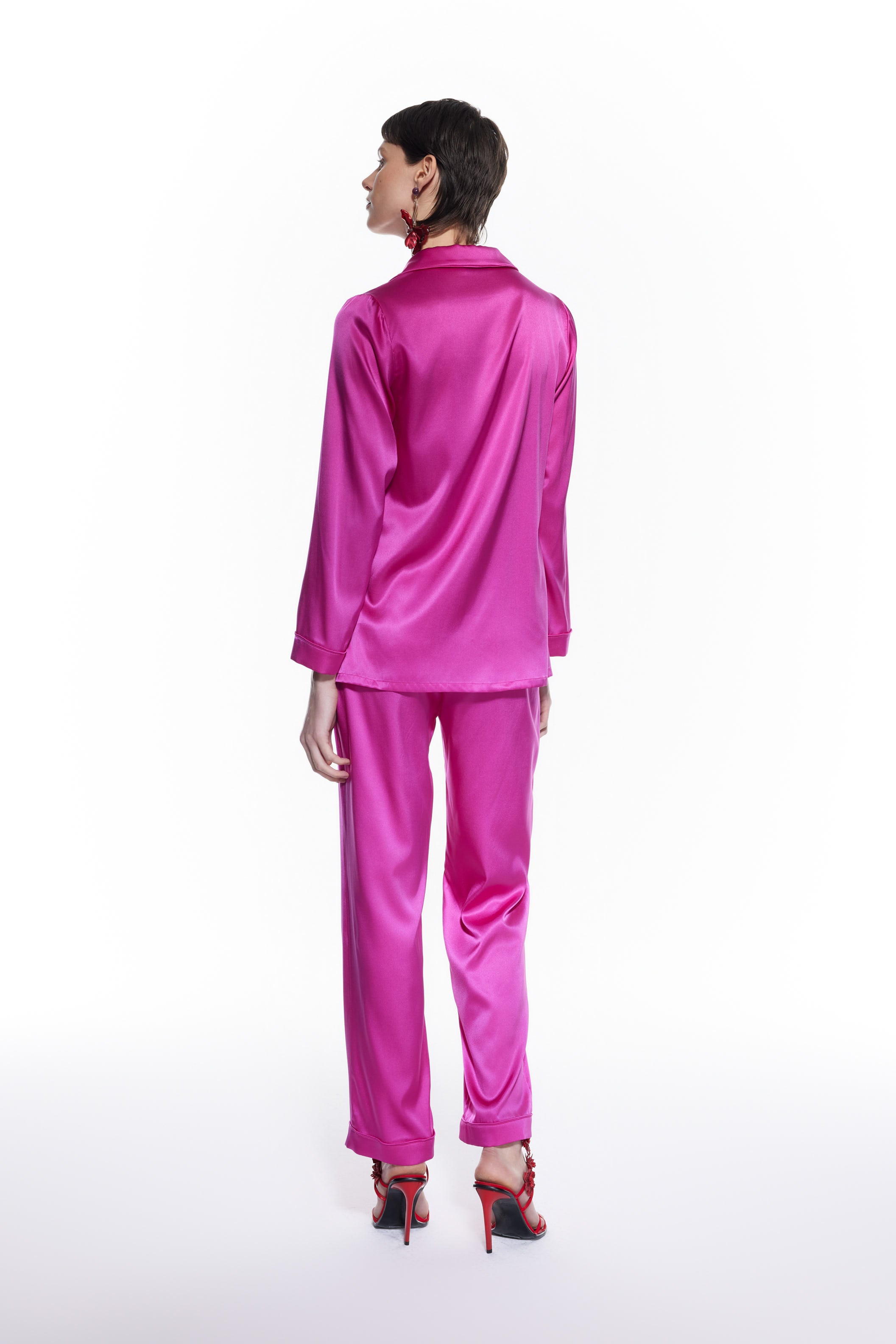 Luno Silk Set Fuschia