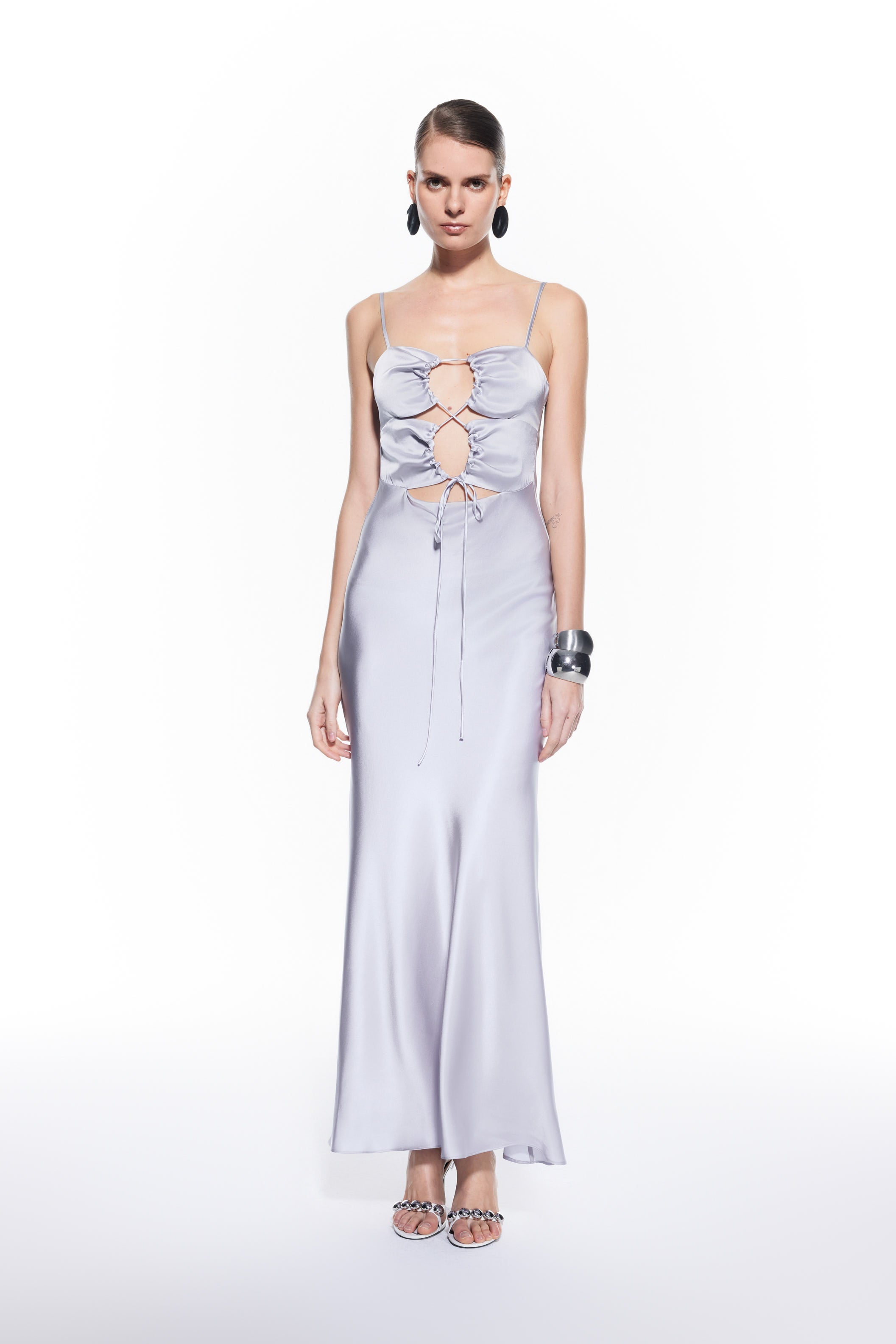 Zoe Silk Dress Baby Blue