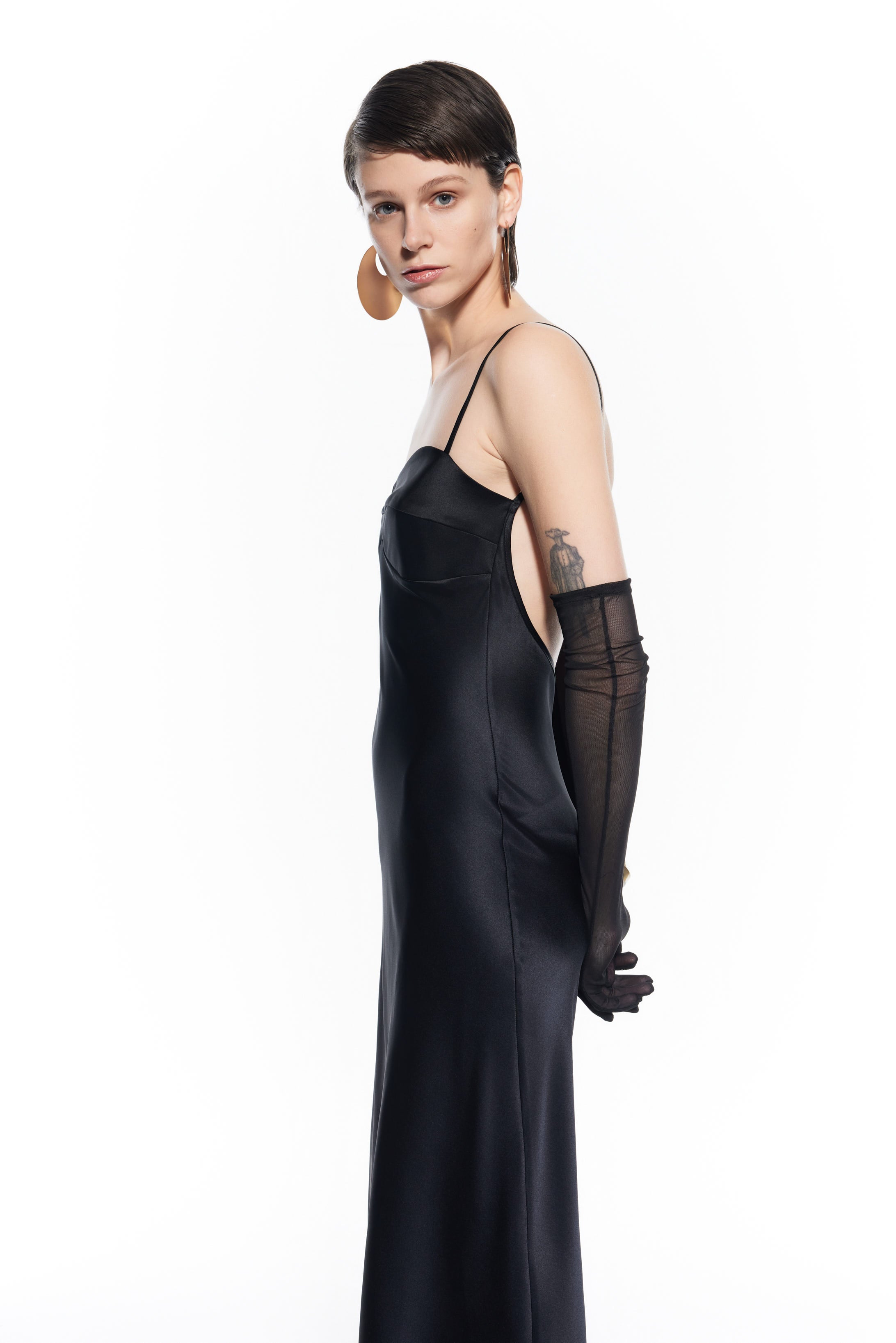 Tifata Silk Dress Black